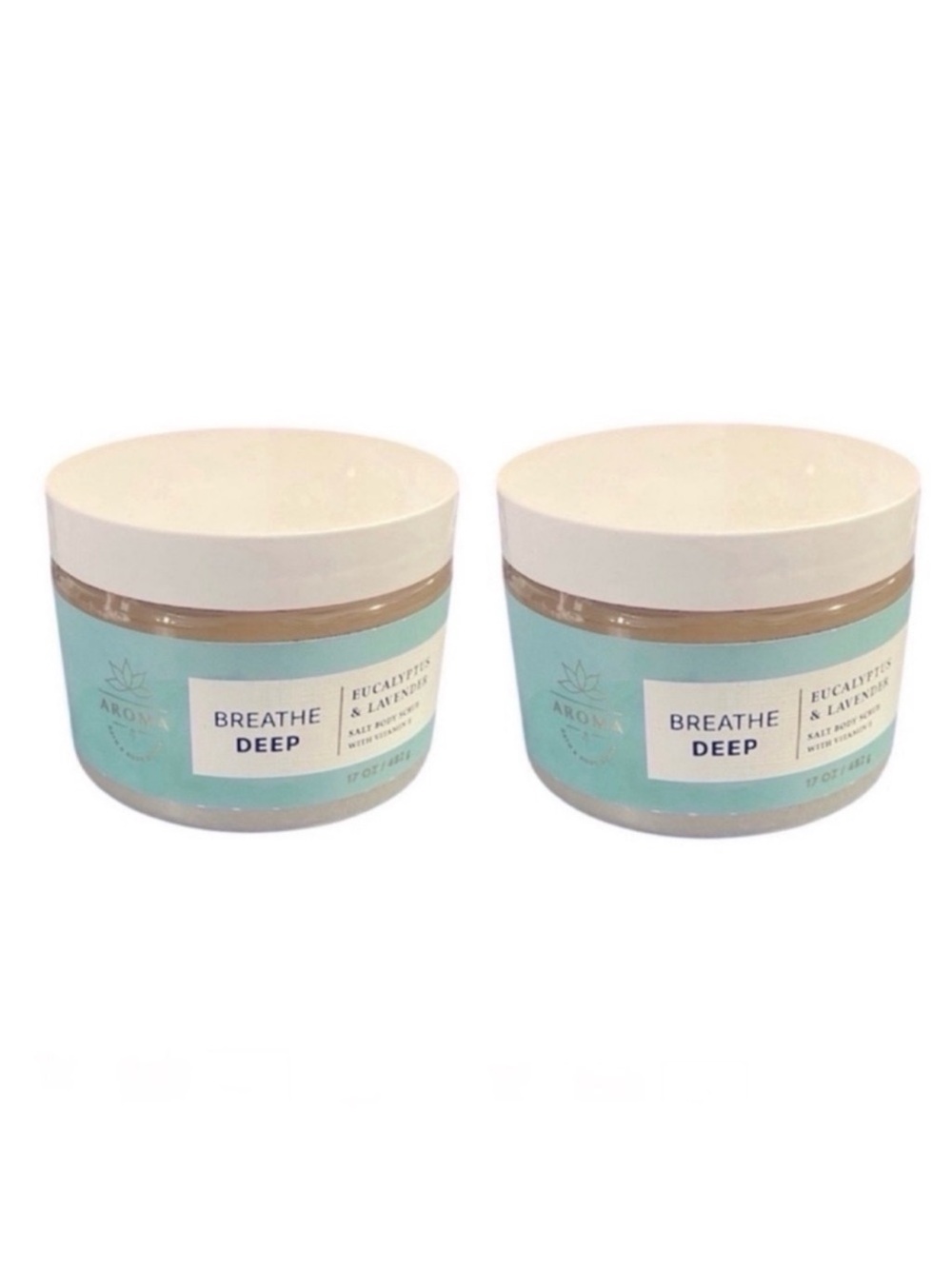 2 Aromatherapy Breathe Deep Eucalyptus and Lavender Body Scrub